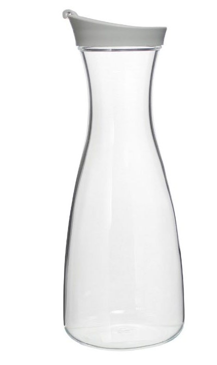 BA Shaped Water Bottle & Decanter 1L Pl Pourer Lid
