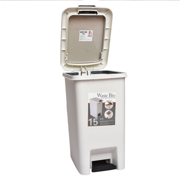 BA Push and Pedal Dustbin 15L