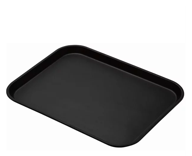 BA Non Slip PP Tray Rect 41.5x30.5cm Black