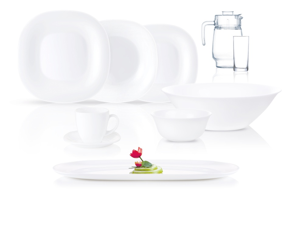 Neo Carine White 46Pc Dinner Set