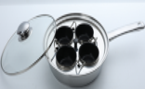 BA SS Egg Poacher 4-Cup SS430 22cm