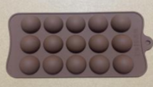 BA Silicone Baking Chocolote Mould Round 15 21X10.3X1.4cm