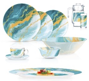 Luminarc Simply Lambro 46pc Dinner Set