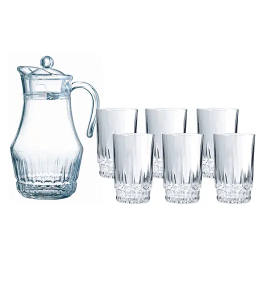 Luminarc Lancier 7pc Water Set (Victoria Jug 1L8+Lancier 27cl Tumblers)