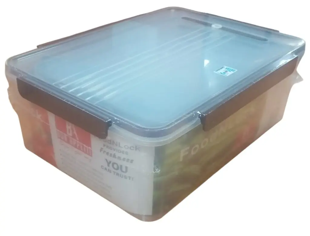 BA 5pc FoodNLock Rect Storage Container Set  (0.6L, 1.3L, 2.3L, 3.6L, 5.4L) 