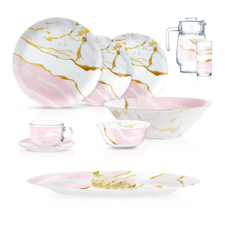 Luminarc Simply Melbastone 46pc Dinner Set
