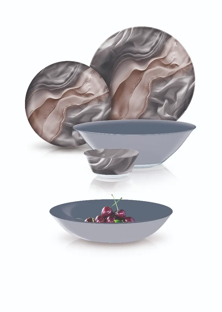 Luminarc Simply Marbreeze 25pc Dinner Set