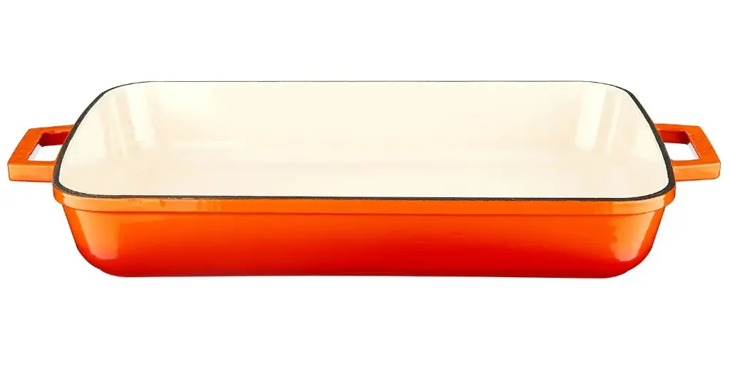 BA Cast Iron Enamelled Roaster 33x23x7cm Orange