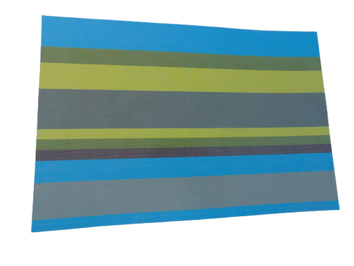[HM-BA39] BA Table Mat 530 Stripes Blue Green