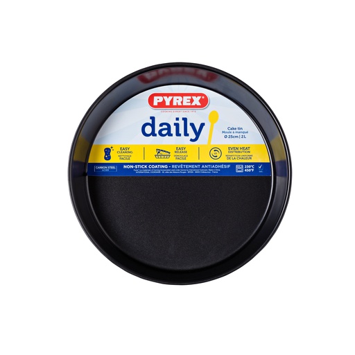 [DM25BA6/3046] Pyrex Daily Metal Cake Pan 25cm
