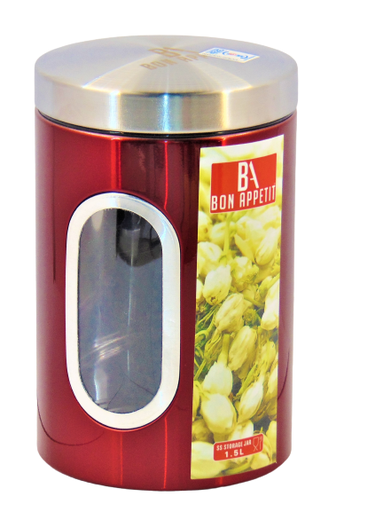 [HM-BA120R] BA Window Canister 1L5 Red