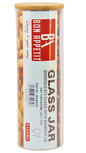 [HM-BA125] BA Storage Jar 2L Bamboo Lid