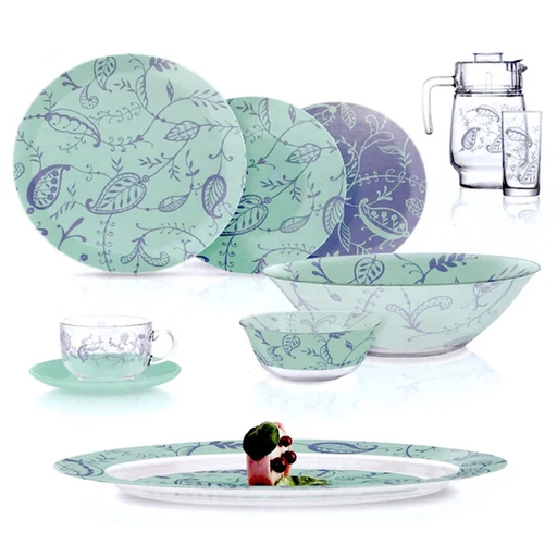 [Q0925] Simply Garnet 46pc Dinner Set