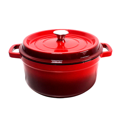 [HM-BA171] BA Cast Iron Rnd Pot 20cm Red