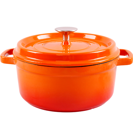 [HM-BA272] BA Cast Iron Enamel Rnd Pot 24cm Orange