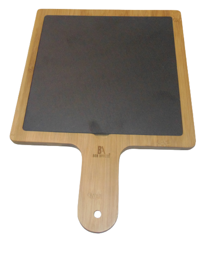 [HM-BA283] BA Slate and Bamboo Platter 40x28cm