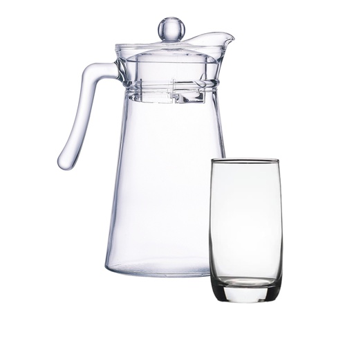 [V3947] Vigne & Kone Plain 7Pc Water Set