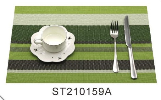 [HM-BA530] BA Table Mat 530 Stripes Green