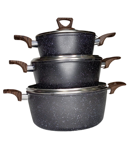 [HM-BA467] BA Non Stick Granite Finish Sauce Pot 24cm