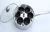 [HM-BA586] BA SS Egg Poacher 6-Cup SS430 23.5cm