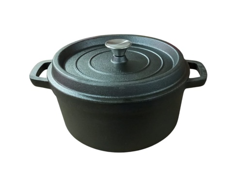 [HM-BA617] BA Cast Iron Casserole 28cm Black