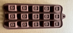 [HM-BA657] BA Silicone Baking Chocolote Mould Square 15 21X10.3X1.7cm
