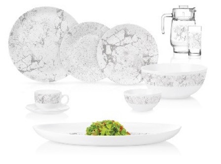 [V8145] Luminarc Diwali Tectum 46pc Dinner Set
