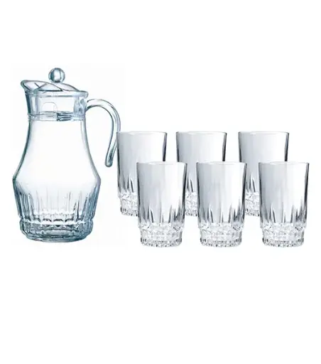 [X1023] Luminarc Lancier 7pc Water Set (Victoria Jug 1L8+Lancier 27cl Tumblers)