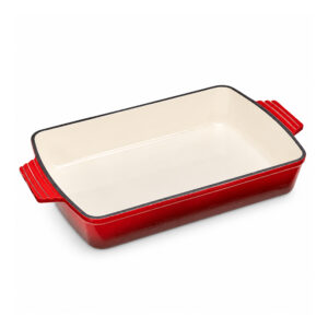 BA Cast Iron Roaster 33x23x7cm Red
