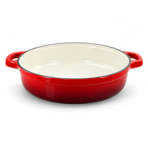 BA Cast Iron Rnd Pan 33cm Red