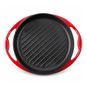 BA Cast Iron Oval Roaster 25cm Red
