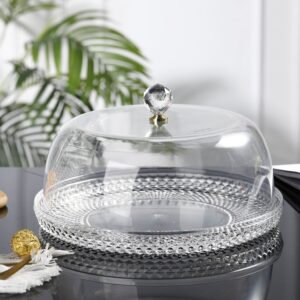BA Acrylic Cake Cover With Tray 33X33X19cm