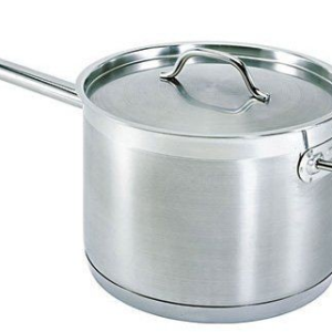 BA SoulChef Deep Saucepan+Lid SS443 24X16Cm/7.2L Handle(One Long+Helper)