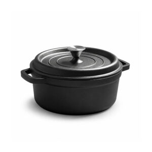 BA Cast Iron Casserole 20cm Black