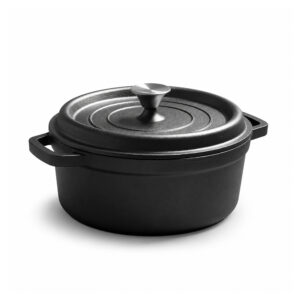 BA Cast Iron Casserole 24cm Black