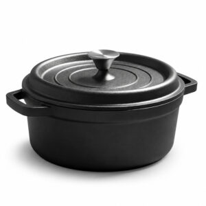 BA Cast Iron Casserole 32cm Black