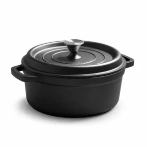 BA Cast Iron Casserole 26cm Black