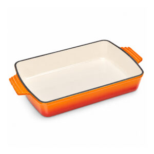 BA Cast Iron Enamelled Roaster 33x23x7cm Orange