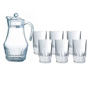 Luminarc Lancier 7pc Water Set (Victoria Jug 1L8+Lancier 27cl Tumblers)